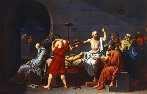  The Death of Socrates Een Monumentale Weerspiegeling van Wijsheid en Demise